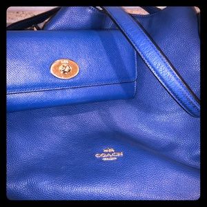 Coach purse and matching wallet